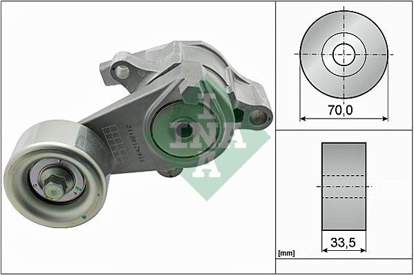 Натяжитель ремня, клиновой зубча INA 534056610