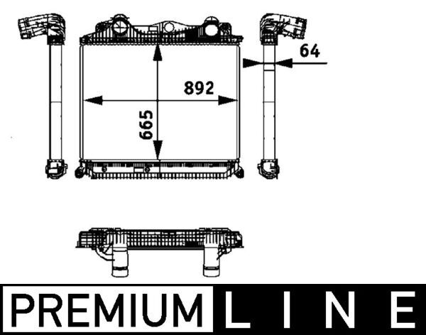 Интеркулер MAHLE CI119000P