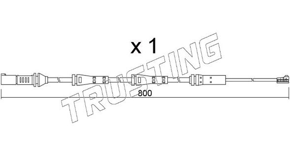 Сигнализатор, износ тормозных колодок TRUSTING SU379