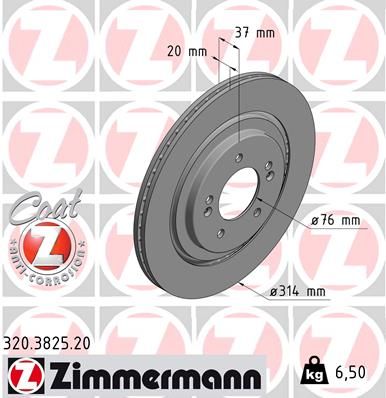 Тормозной диск ZIMMERMANN 320382520