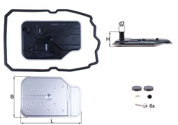 Гидрофильтр, автоматическая коробка передач MAHLE HX230KIT