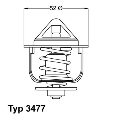 Термостат, охлаждающая жидкость BorgWarner 347788D