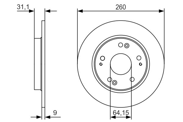 Тормозной диск BOSCH 0986479V21