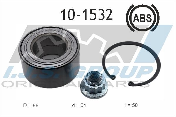 Комплект подшипника ступицы колеса IJS 101532