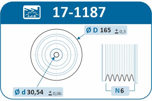 Ременный шкив, коленчатый вал IJS 171187
