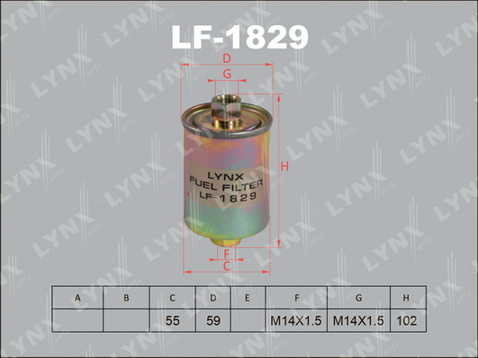 Топливный фильтр LYNX LF1829