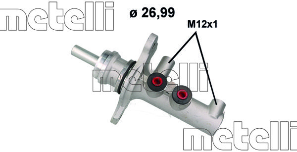Главный тормозной цилиндр METELLI 051188