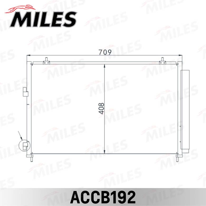 Конденсатор, кондиционер MILES ACCB192
