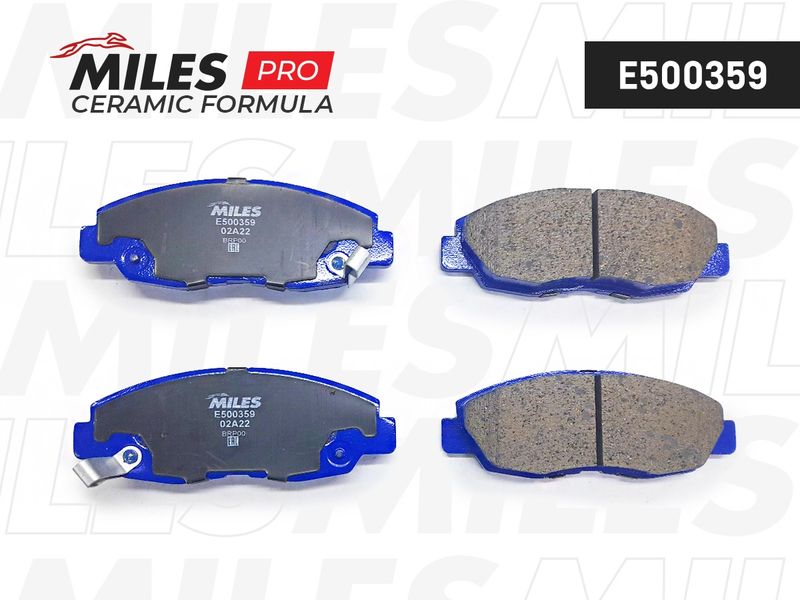 Комплект тормозных колодок, дисковый тормоз MILES E500359