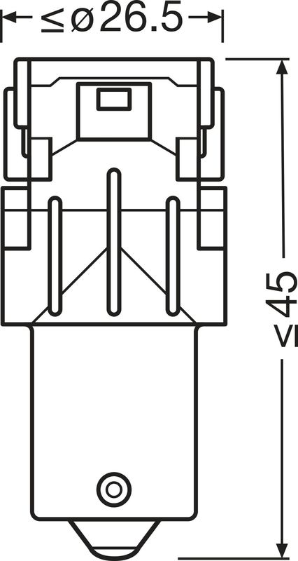 Лампа накаливания OSRAM 7506DWP2BL