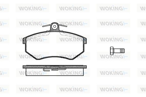 Комплект тормозных колодок, дисковый тормоз WOKING P034300