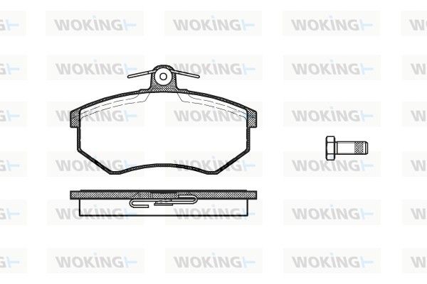 Комплект тормозных колодок, дисковый тормоз WOKING P034310