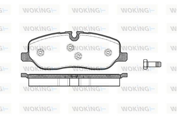 Комплект тормозных колодок, дисковый тормоз WOKING P1058300
