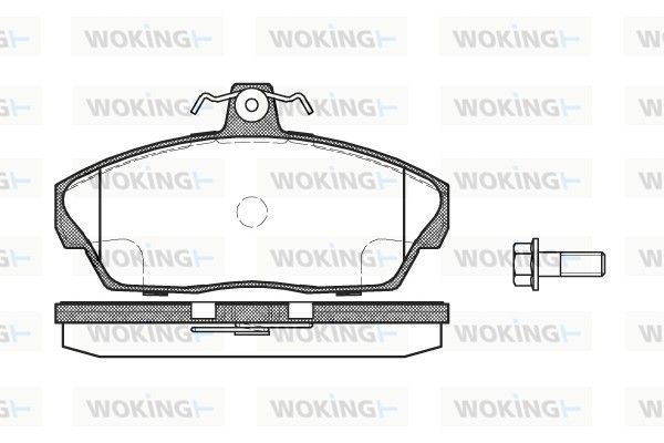 Комплект тормозных колодок, дисковый тормоз WOKING P237310