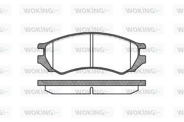 Комплект тормозных колодок, дисковый тормоз WOKING P244300
