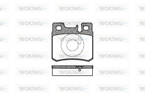 Комплект тормозных колодок, дисковый тормоз WOKING P382320