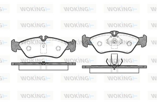 Комплект тормозных колодок, дисковый тормоз WOKING P480300