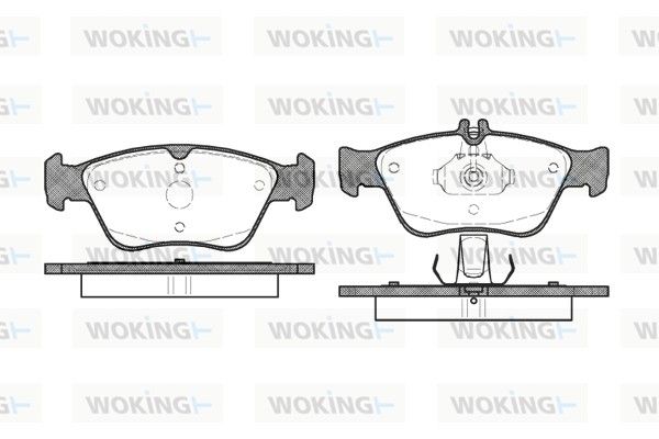 Комплект тормозных колодок, дисковый тормоз WOKING P486300