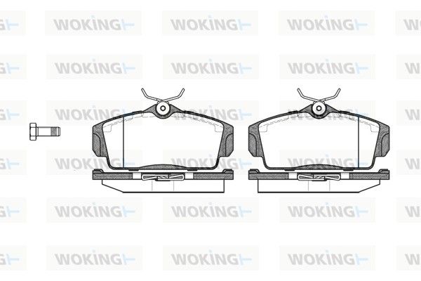Комплект тормозных колодок, дисковый тормоз WOKING P604300