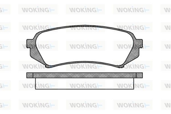 Комплект тормозных колодок, дисковый тормоз WOKING P606300