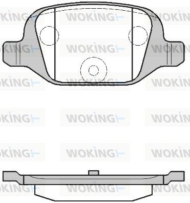 Комплект тормозных колодок, дисковый тормоз WOKING P627300