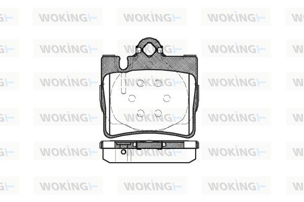 Комплект тормозных колодок, дисковый тормоз WOKING P670300