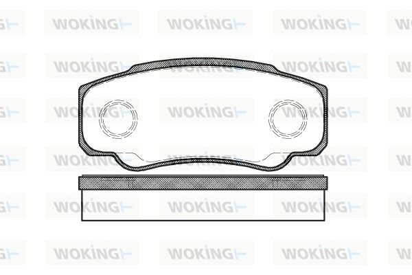 Комплект тормозных колодок, дисковый тормоз WOKING P861300