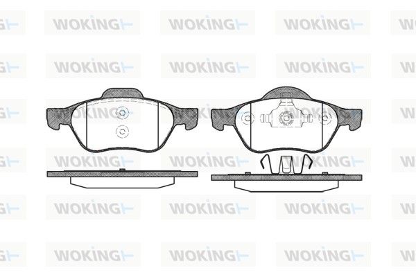 Комплект тормозных колодок, дисковый тормоз WOKING P862300