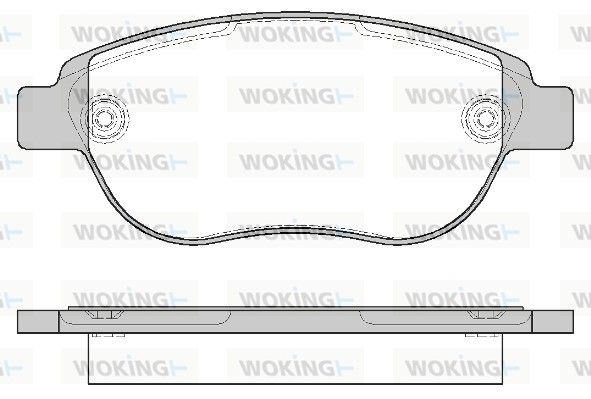 Комплект тормозных колодок, дисковый тормоз WOKING P941300
