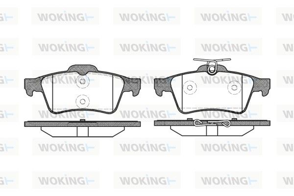 Комплект тормозных колодок, дисковый тормоз WOKING P942320