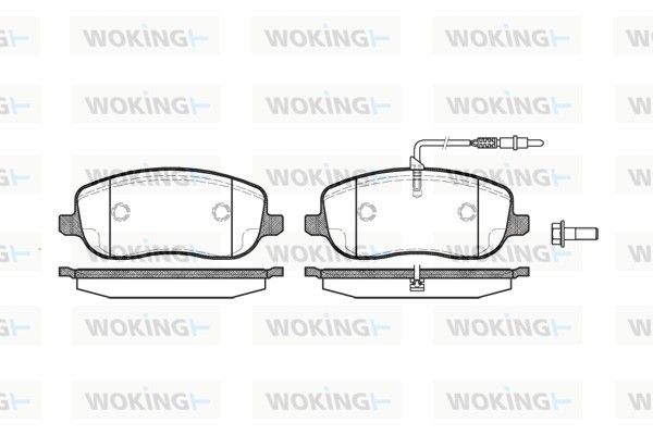 Комплект тормозных колодок, дисковый тормоз WOKING P979312