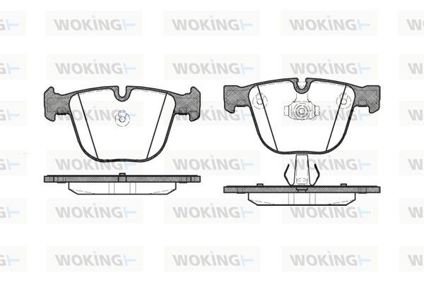 Комплект тормозных колодок, дисковый тормоз WOKING P992300
