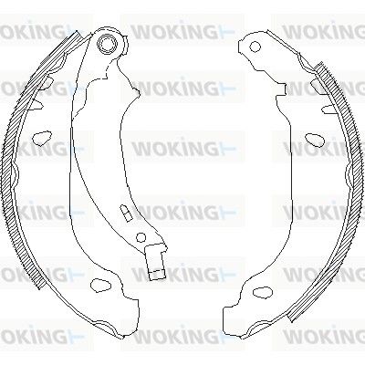 Тормозные колодки WOKING Z407600