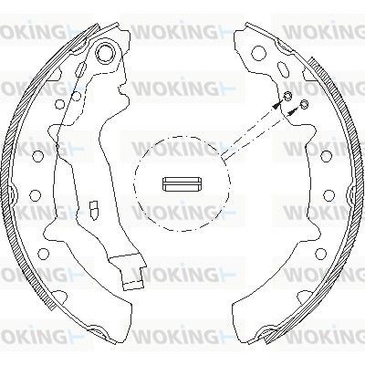 Тормозные колодки WOKING Z413100