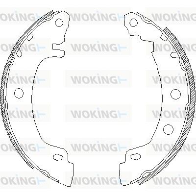 Тормозные колодки WOKING Z441600