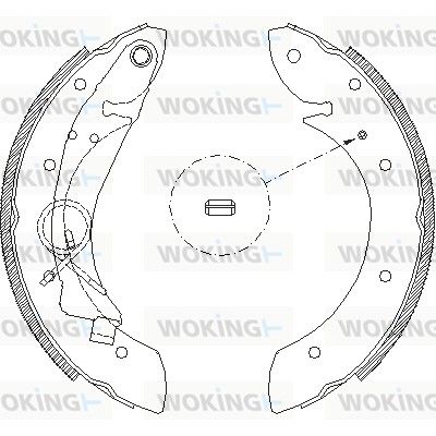 Тормозные колодки WOKING Z441900