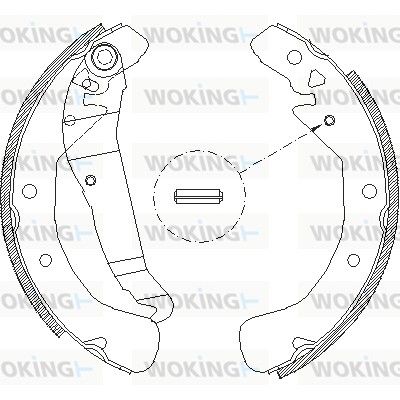 Тормозные колодки WOKING Z442200