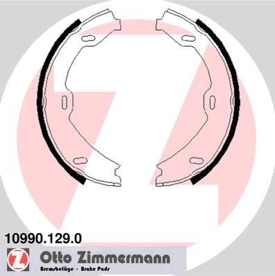 Комплект тормозных колодок, стояночная тормозная система ZIMMERMANN 109901290