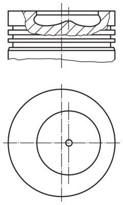 Поршень MAHLE 0093400
