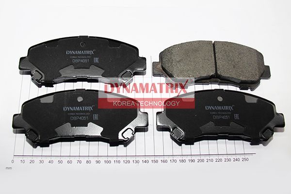 Комплект тормозных колодок, дисковый тормоз DYNAMATRIX DBP4051