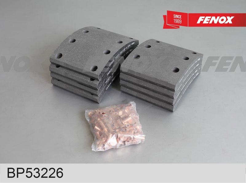 Комплект тормозных башмаков, барабанные тормоза FENOX BP53226