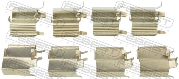 Комплектующие, колодки дискового тормоза FEBEST 0703JB416FKIT
