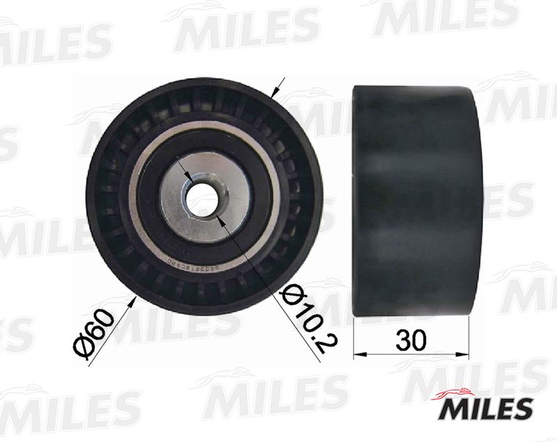 Паразитный / ведущий ролик, поликлиновой ремень MILES AG02081