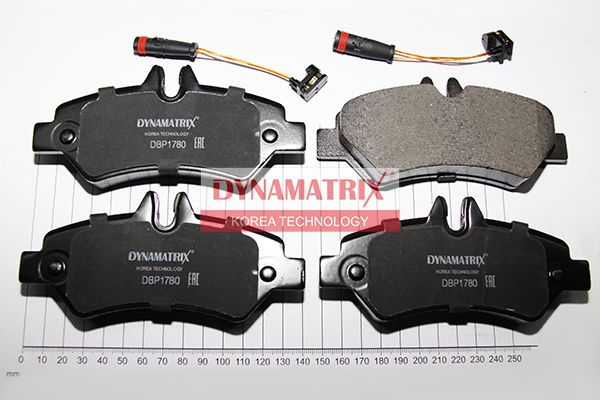 Комплект тормозных колодок, дисковый тормоз DYNAMATRIX DBP1780