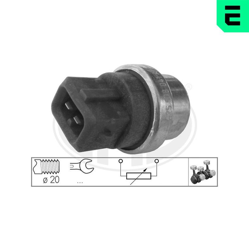 Датчик, температура охлаждающей жидкости ERA 330286