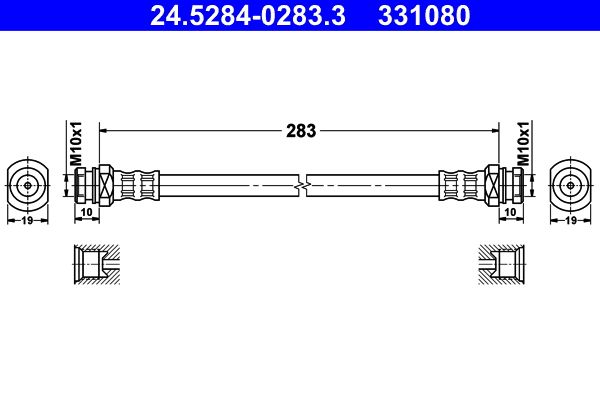 Тормозной шланг ATE 24528402833