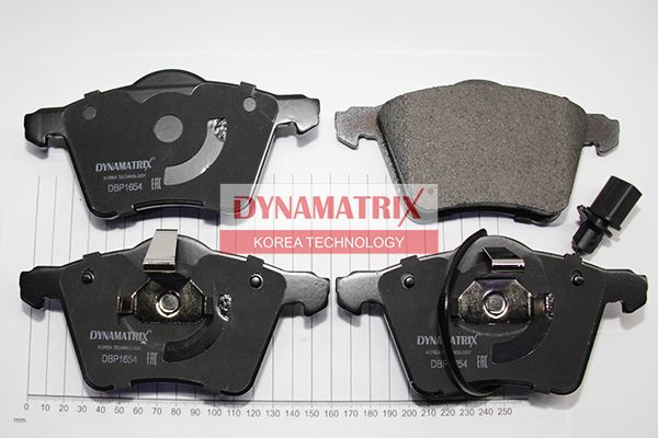 Комплект тормозных колодок, дисковый тормоз DYNAMATRIX DBP1654