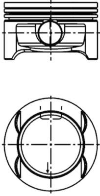 Поршень KOLBENSCHMIDT 40386610