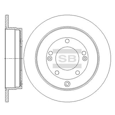 Тормозной диск SANGSIN SD1089