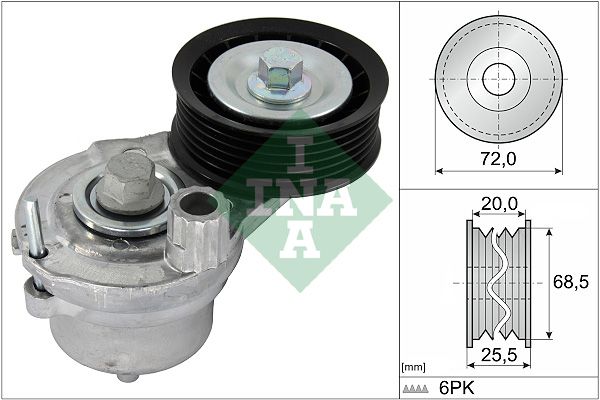 Натяжитель ремня, клиновой зубча INA 534070310